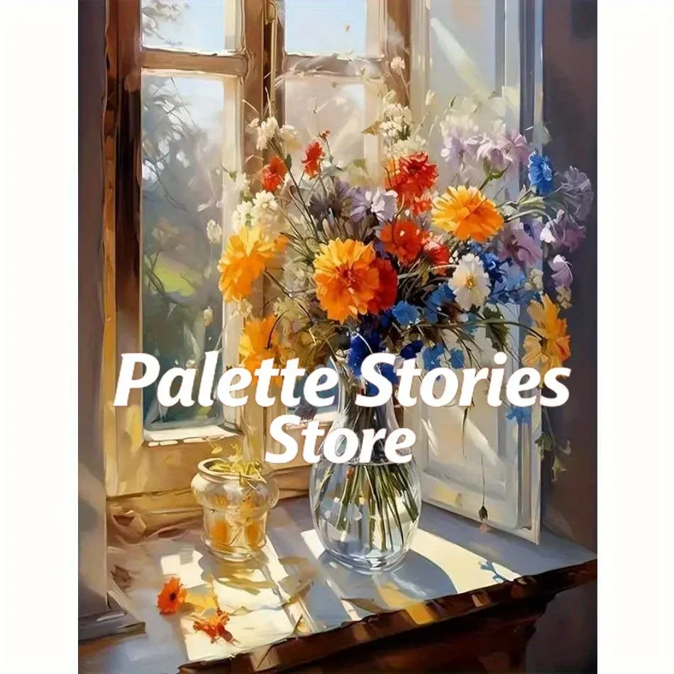 Bouquet coloré — kit débutant peinture numéro