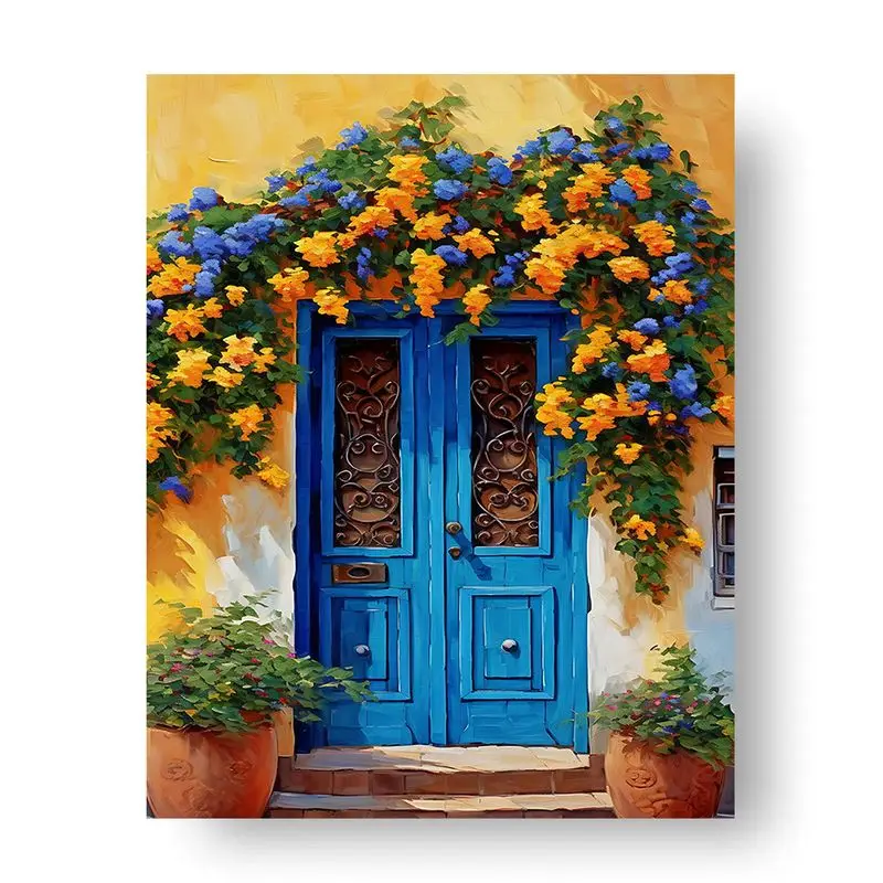 Fleurs des champs — kit peinture champêtre 40x50