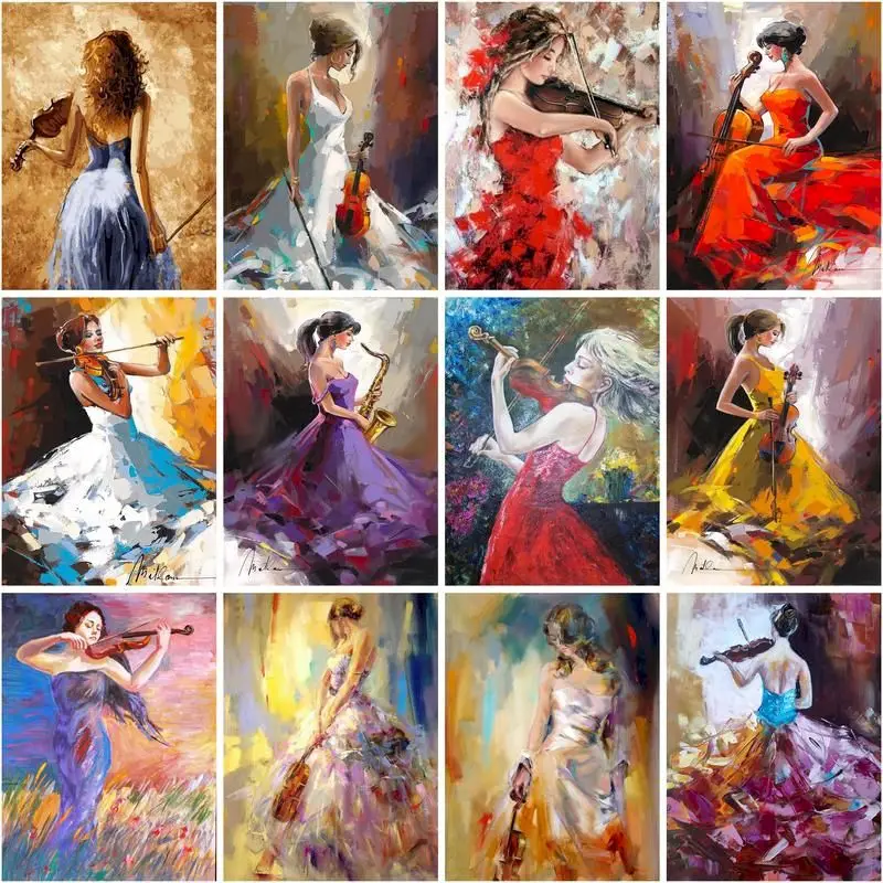 Violon et partition — kit peinture musical