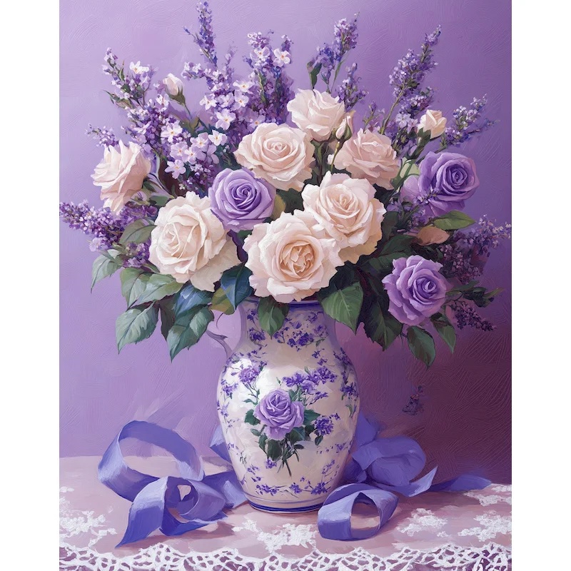 Bouquet de lavande — kit peinture provençal