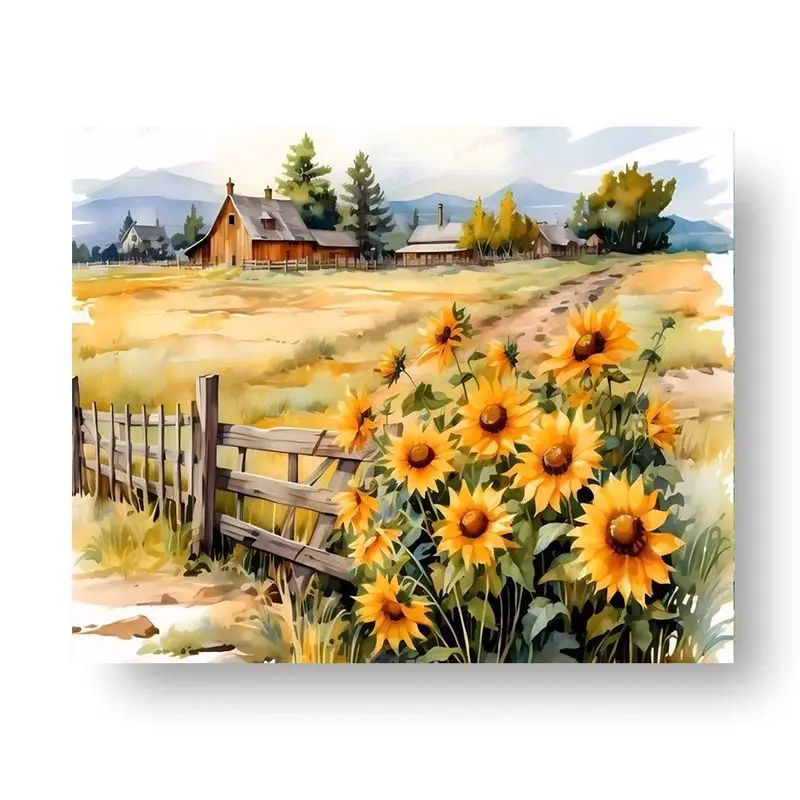 Tournesols — kit peinture solaire 40x50